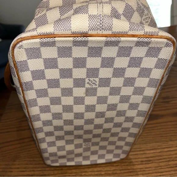 SOLD-Authentic Louis Vuitton Damier Azure Saleya MM - Picture 3 of 15